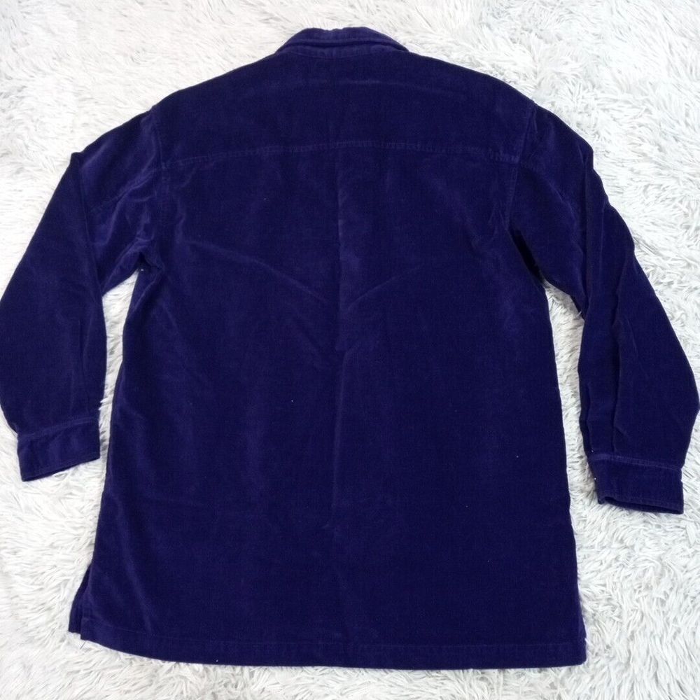 Vintage Jones New York Sport Womens Jacket Purple S Corduroy Pockets Denim